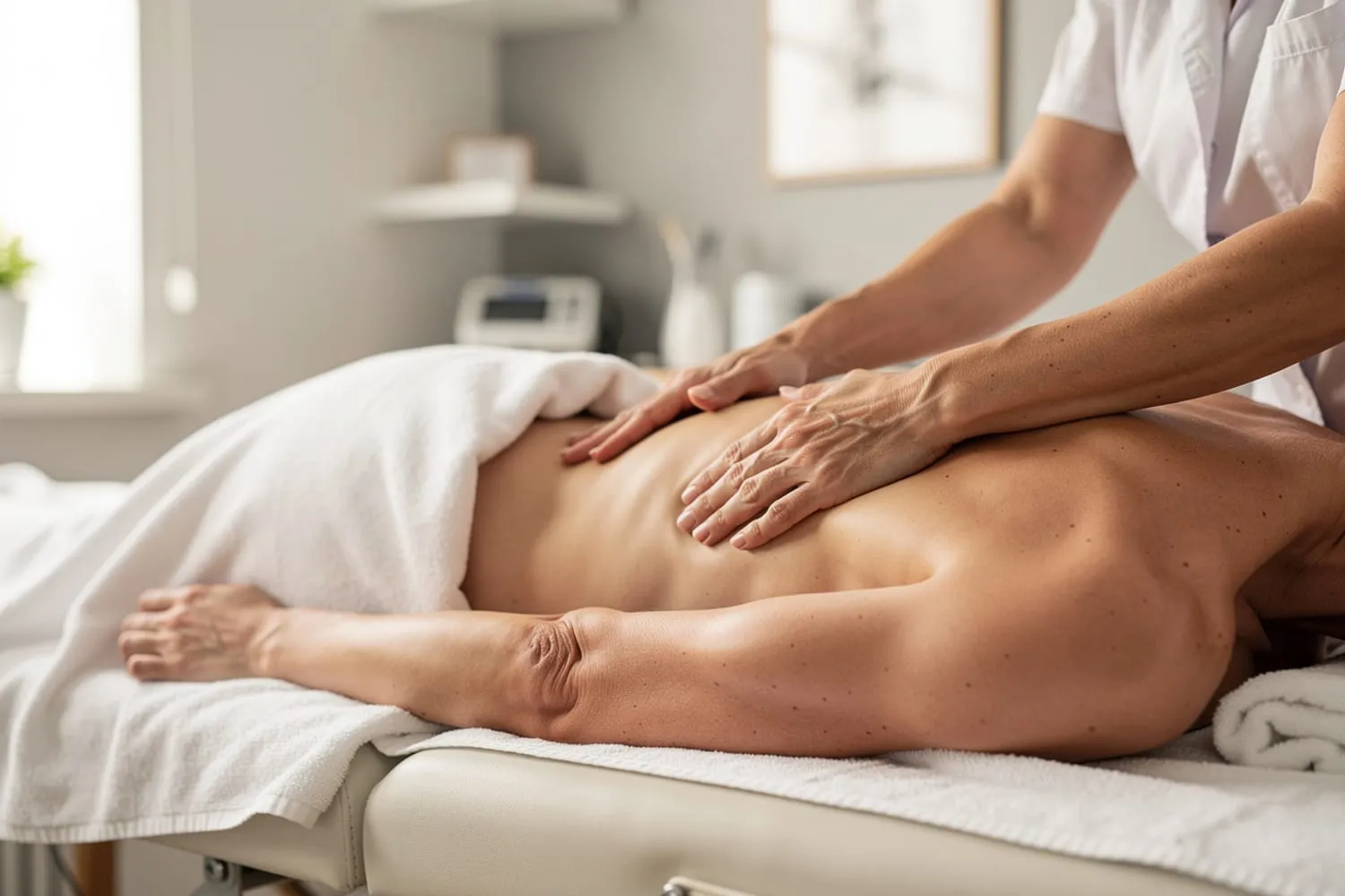 Massage thérapeutique pratiqué au cabinet de kinésithérapie Lemoine à Caen